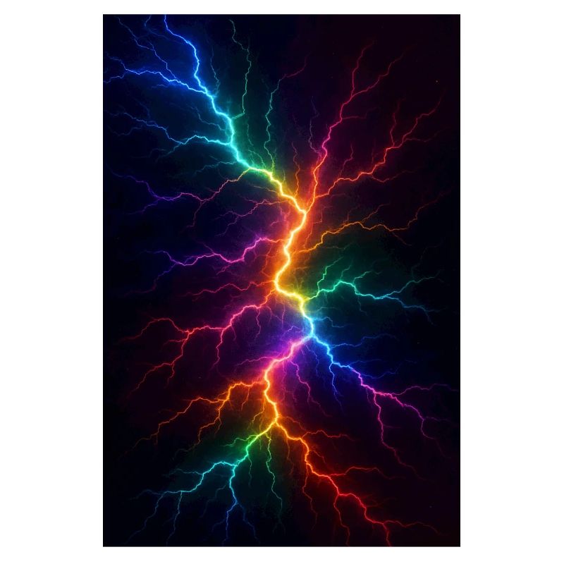 Rainbow Lightning Storm