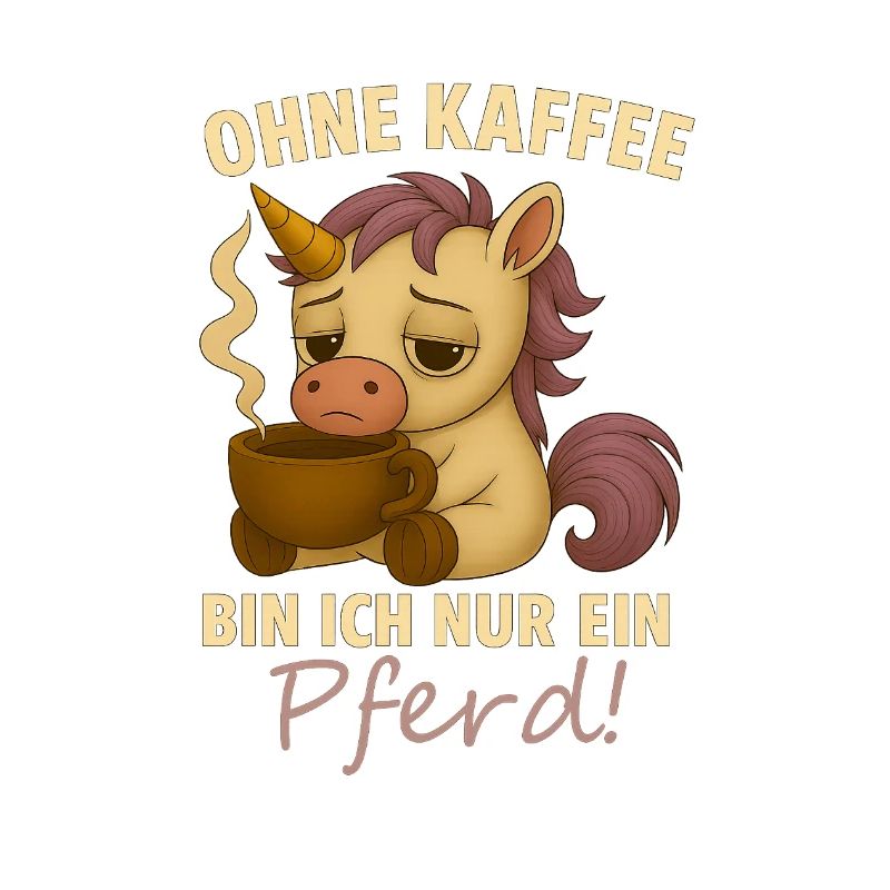 Ohne Kaffee bin ich nur ein Pferd