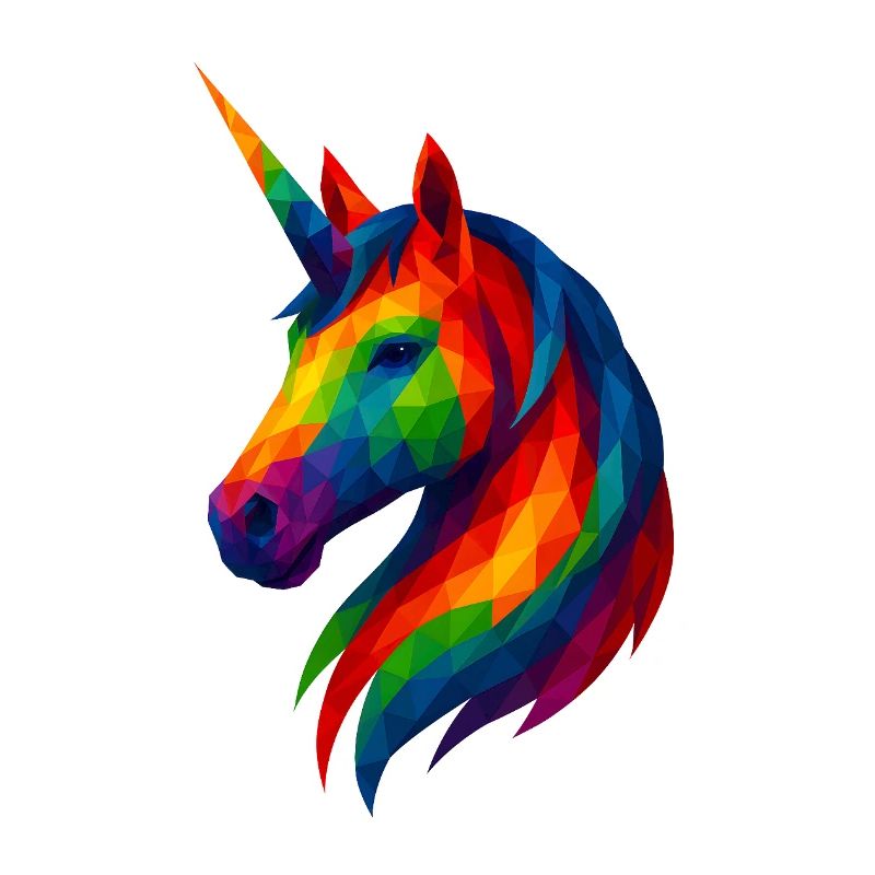 Animaux de style WPAP - Licorne