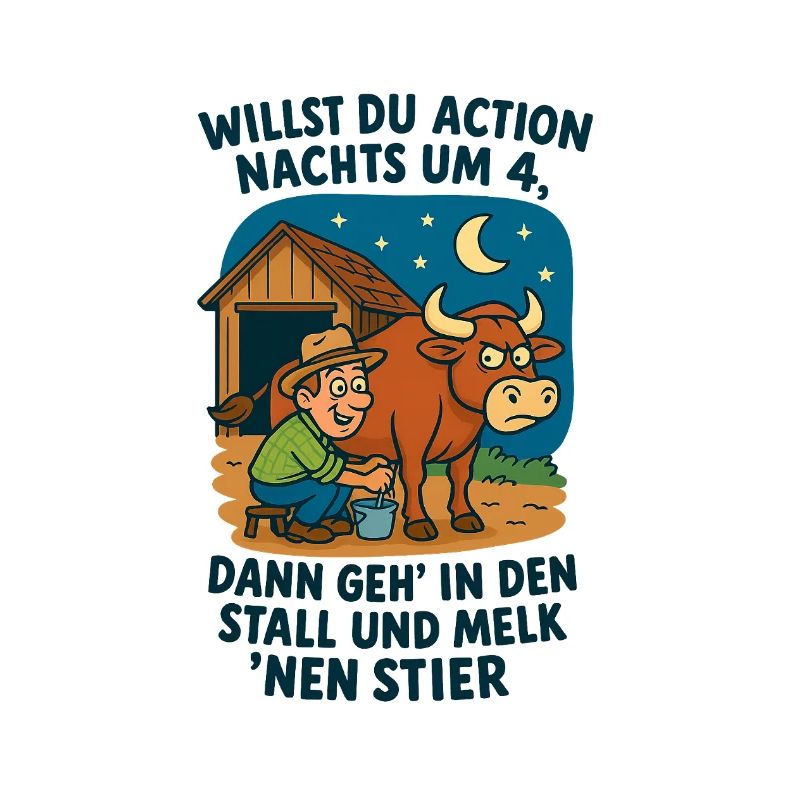 Action de nuit à 4 taureaux de traite