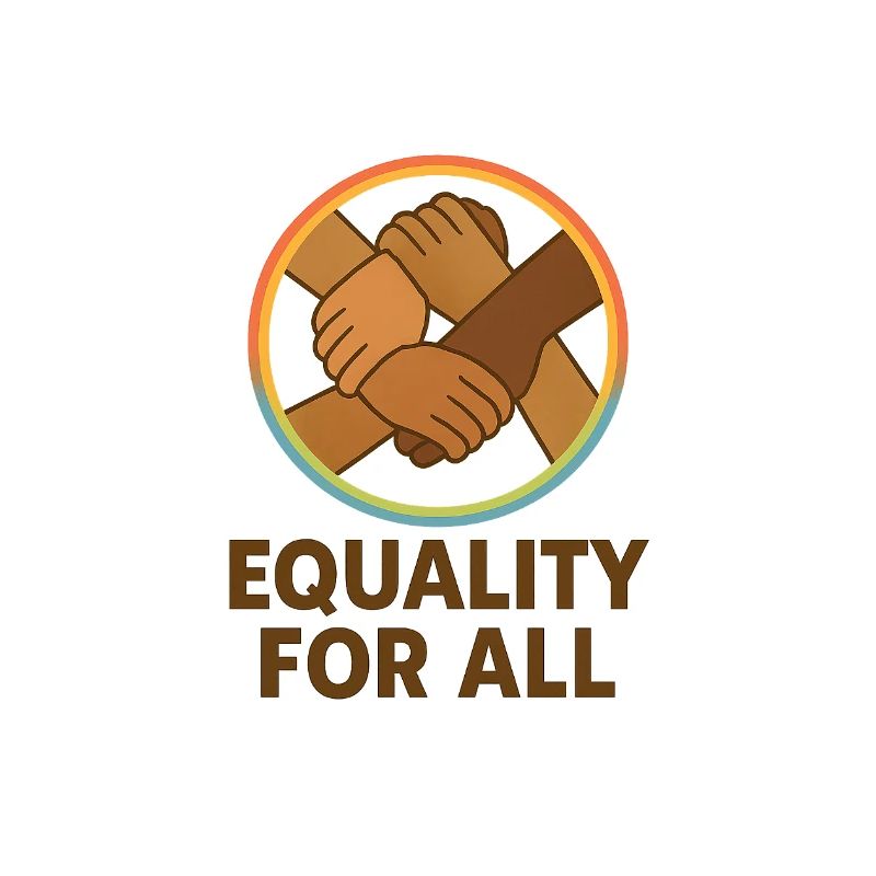 Unity Hands Circular Emblem Design