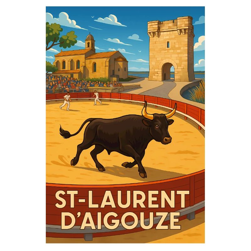 Course de Taureau à Saint-Laurent d'Aigouze