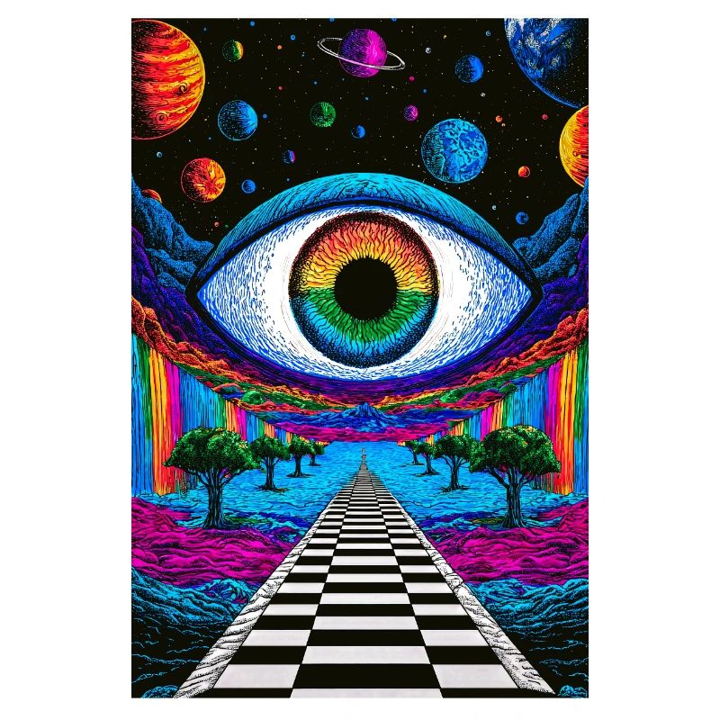 Psychedelic Cosmic Eye on Astral Path
