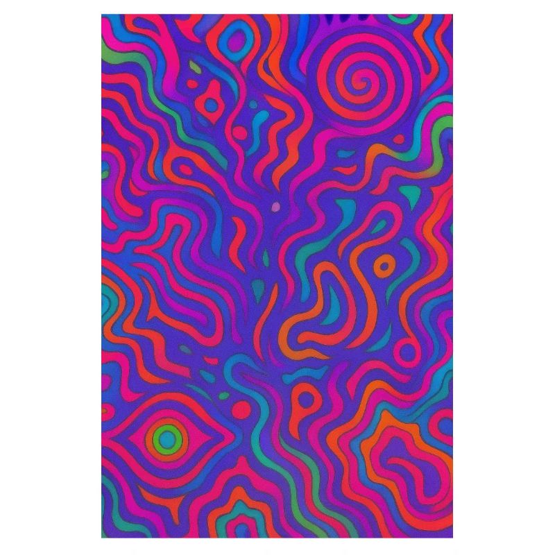 Lebendige Psychedelic Linien