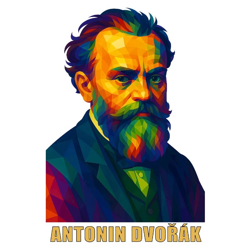 Portrait expressionniste d'Antonin Dvořák