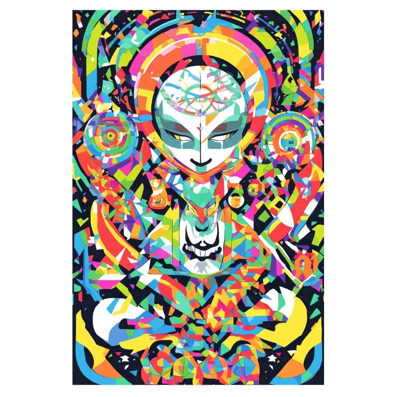 Psychedelisches Chakra & Katzenkunst