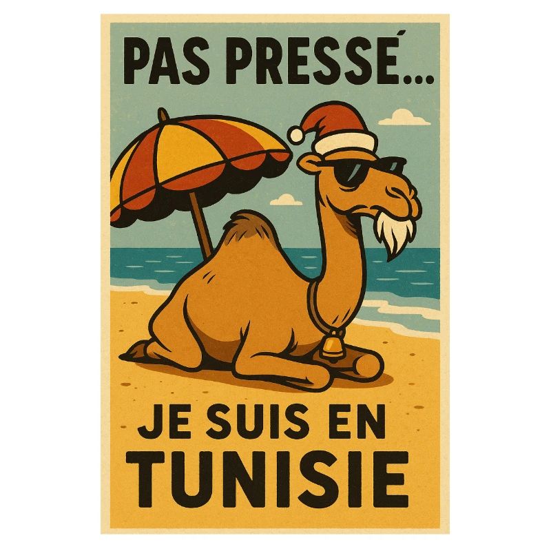 Weihnachtskamel in Tunesien