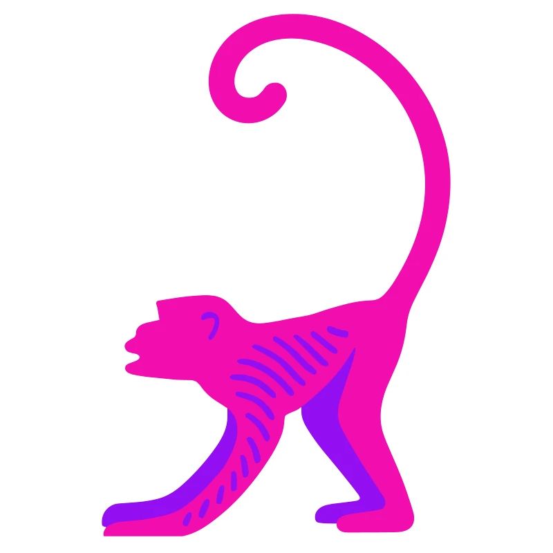 Neon Pink Monkey