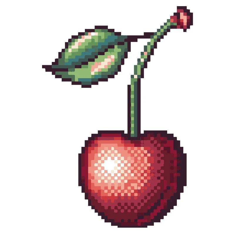 Retro Pixel Cherry