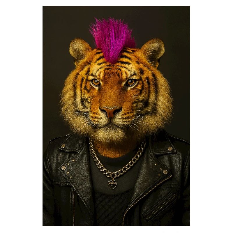 Tiger Punk Mohawk en cuir