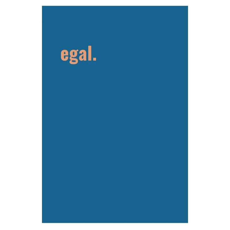 All the same. Blue-Peach Minimalism