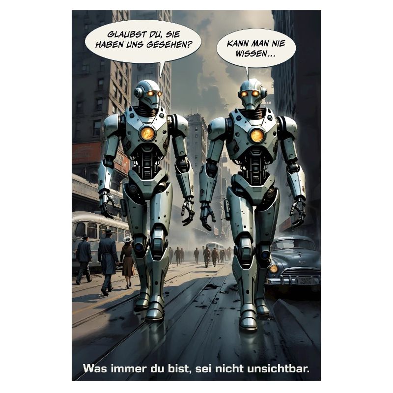 1950s Retro Sci-Fi – "Don't Be Invisible"