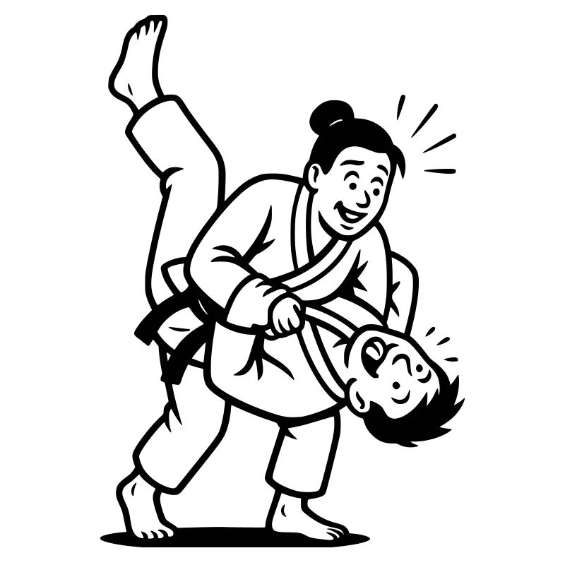 Lancer de judoka