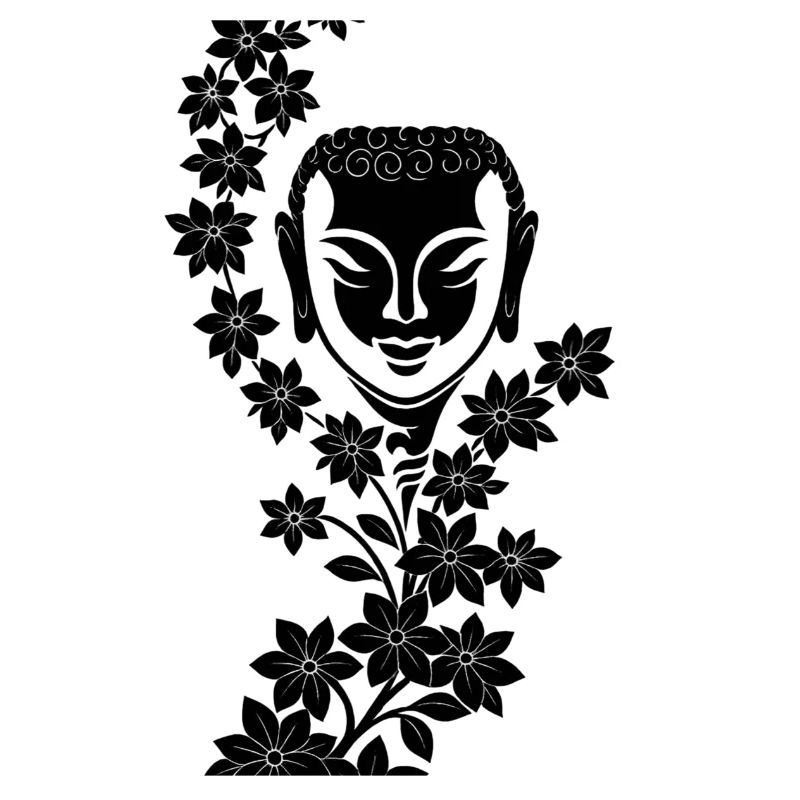 Bouddha avec couronne de fleurs -- Âme