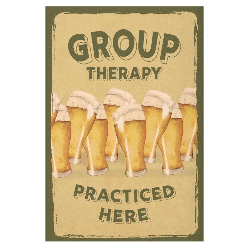 Group Therapy – Funny Beer Poster