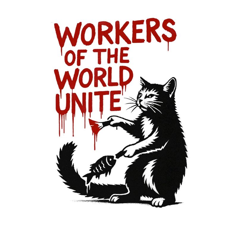 Typographie du chat et du rouge
