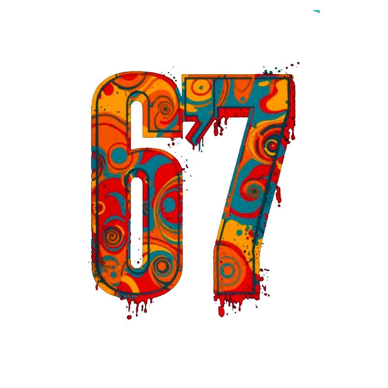 Psychedelic 67 Digits