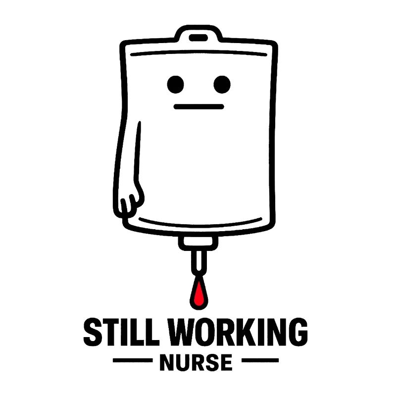 Noch arbeitende Krankenschwester