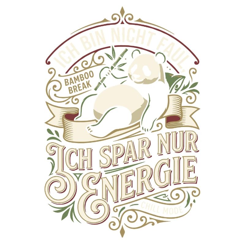 I only save energy Panda Design