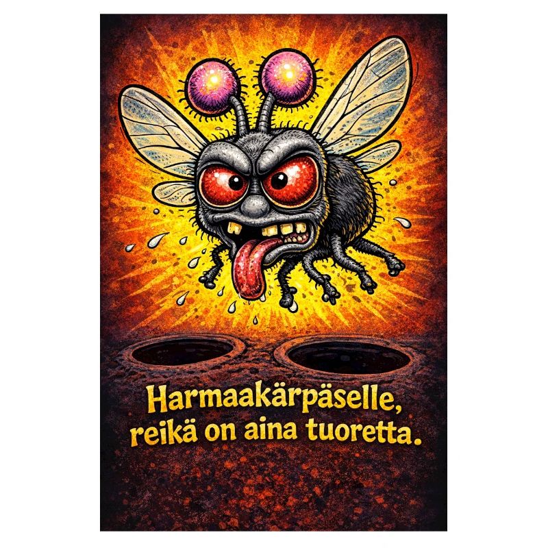 For a grey fly, the hole is always a source of dust