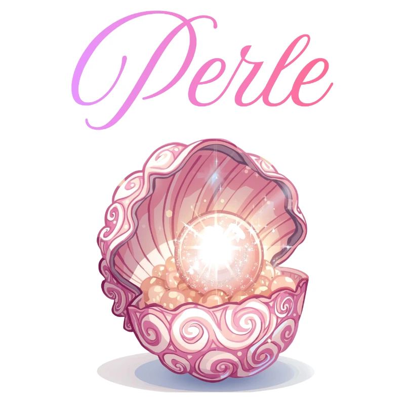 Perle dans la Coquille de Rose