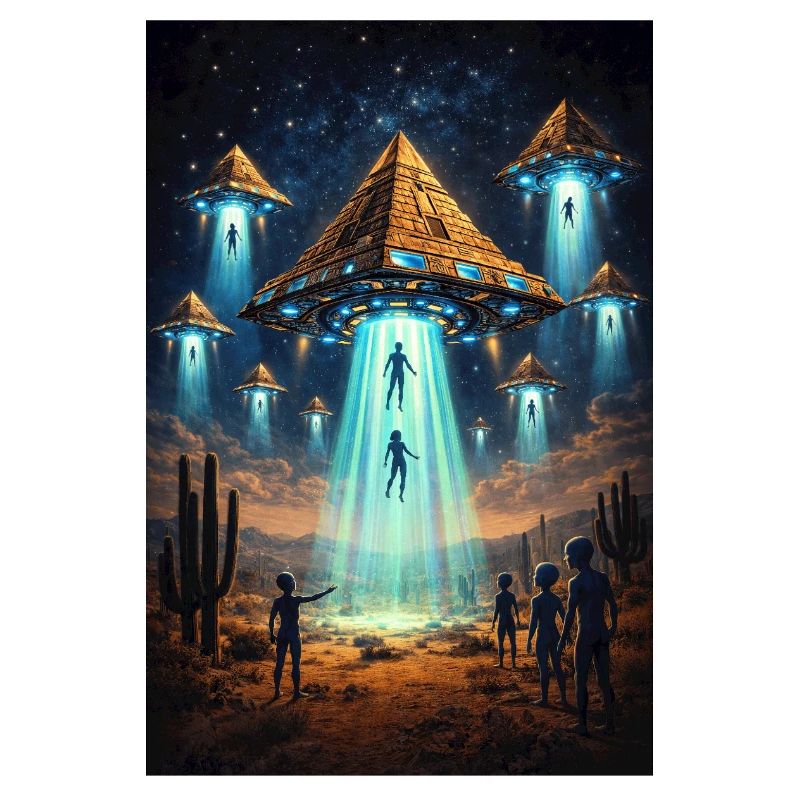 Alien UFO Pyramid Rocket