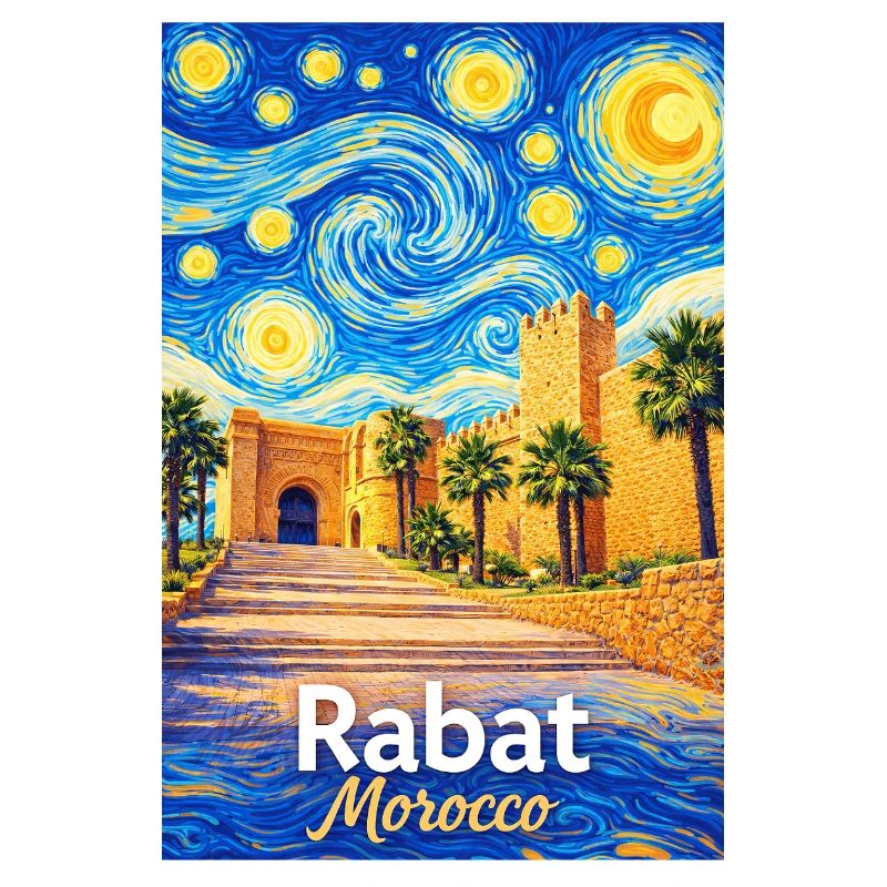 Rabat Morocco Starry Night