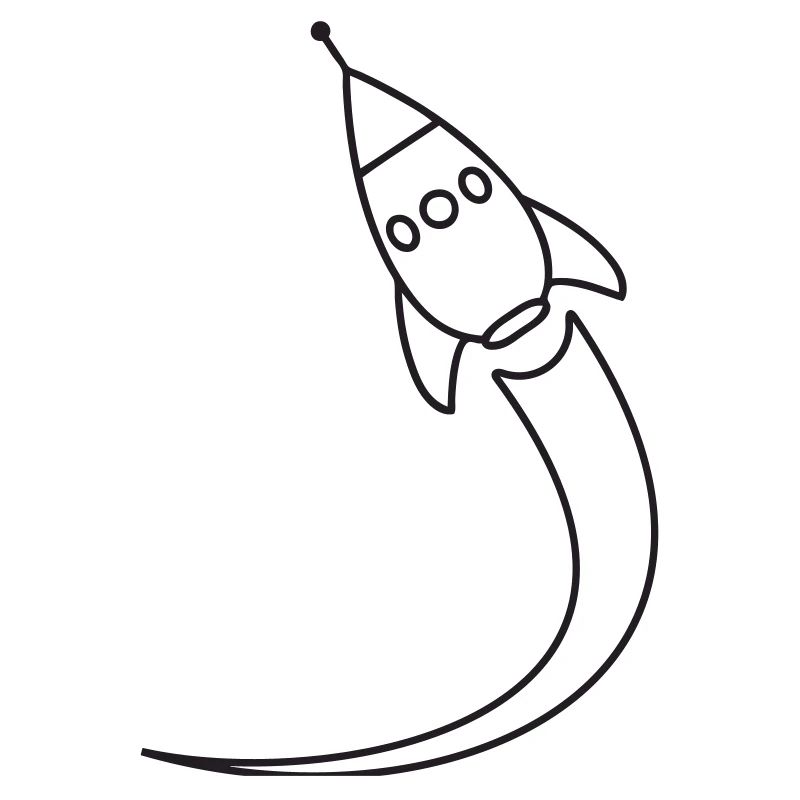 Lancement d’une fusée dans l’espace