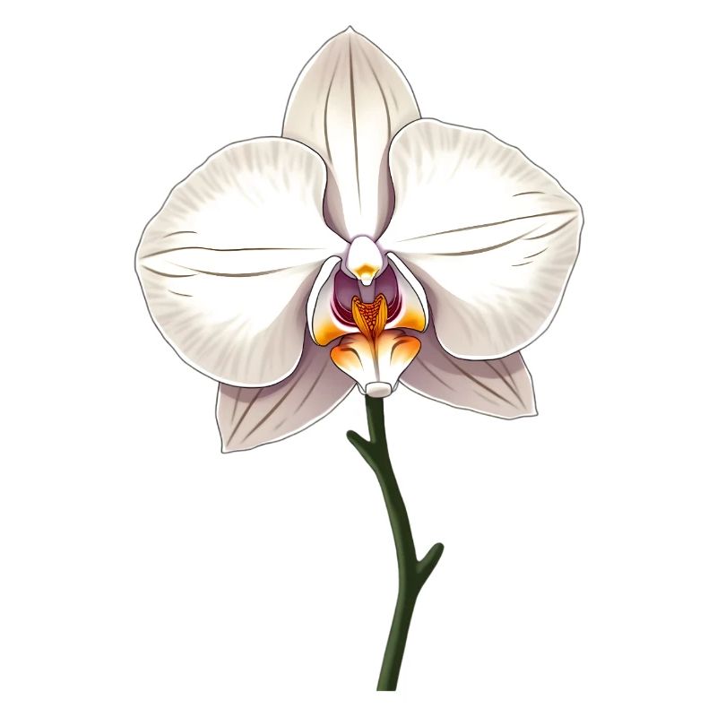 Orchidée blanche
