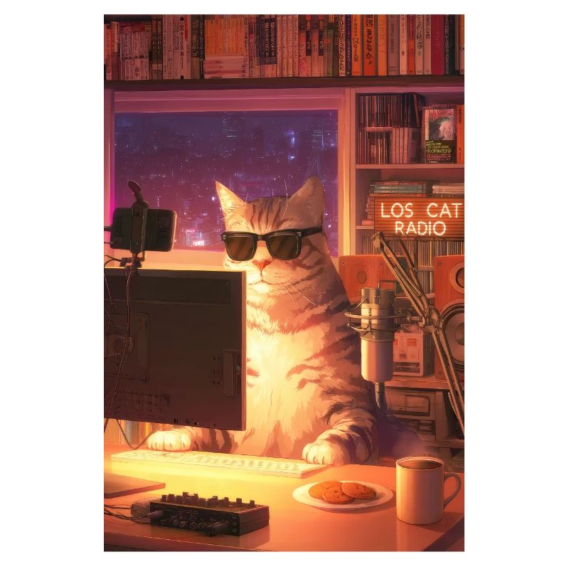 Cat Stream Neon Studio