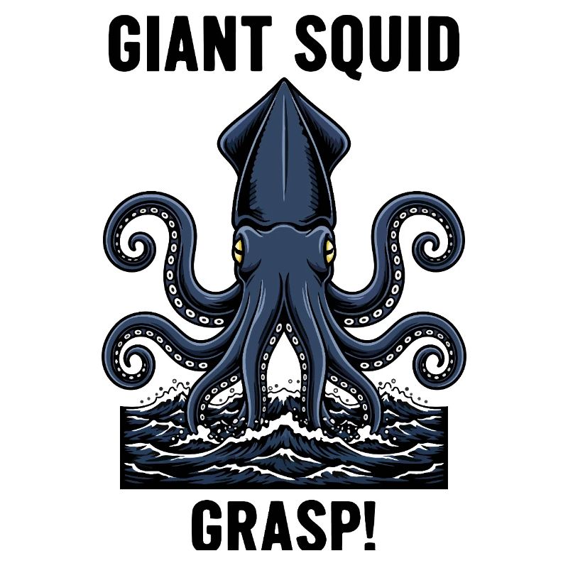 Calmar Géant Mer Abyss Grasp Giant Squid