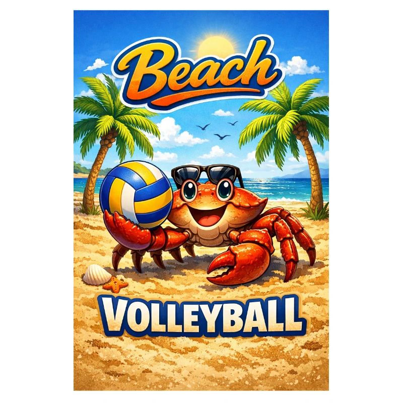 Design d’été pour le volley-ball de plage