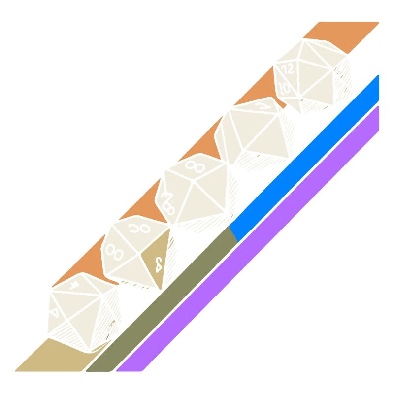 Rétro minimaliste polyédrique jeu de dés de table RPGP