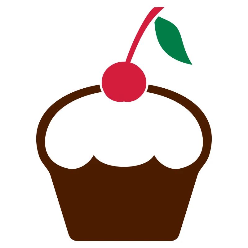 Cupcake with cherry
