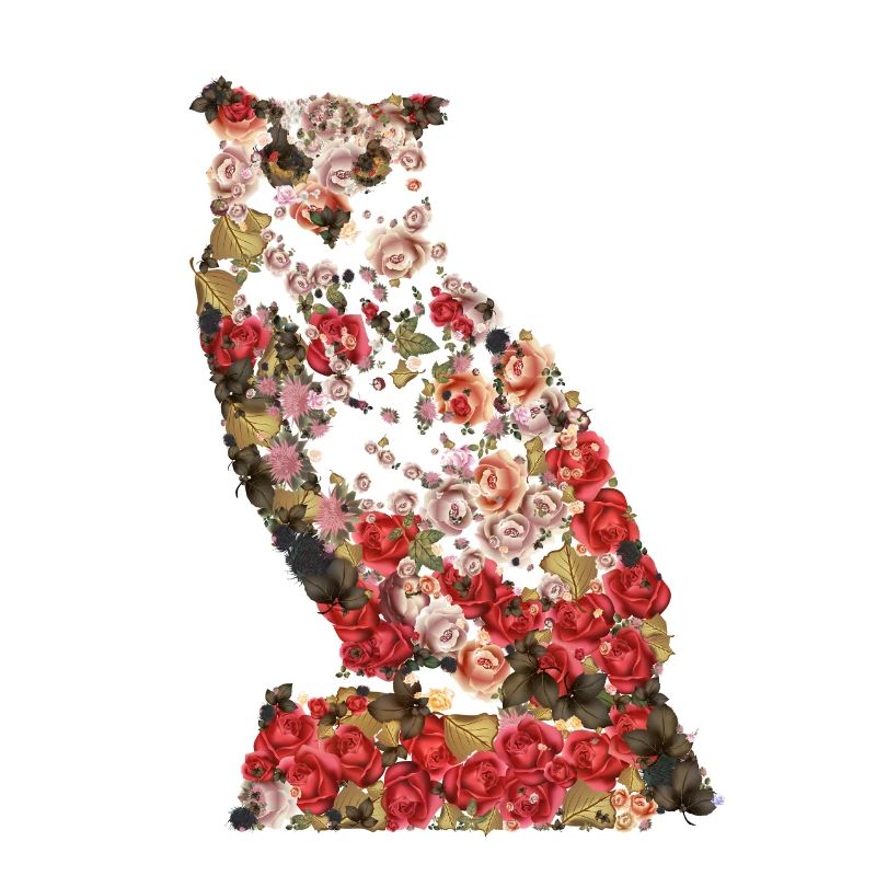 Portrait der großen Vintage Eule. Eule, Eule