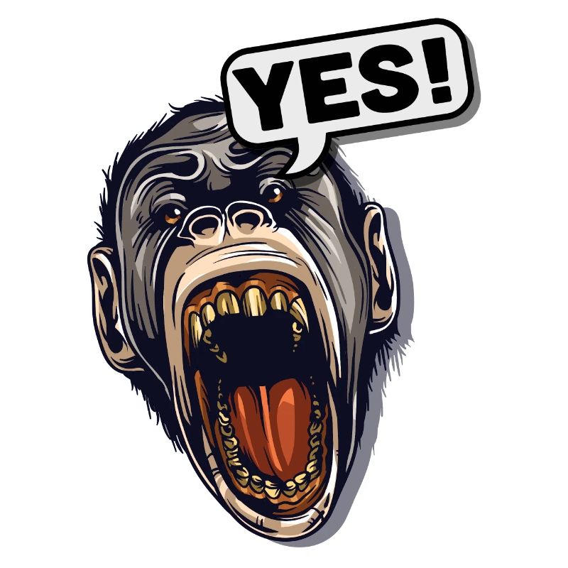 YES! Primate Monkey Chimpanzee