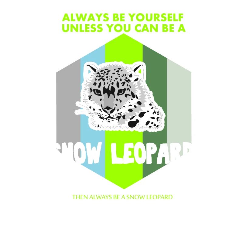 Sei ein Schnee Leopard Geschenk