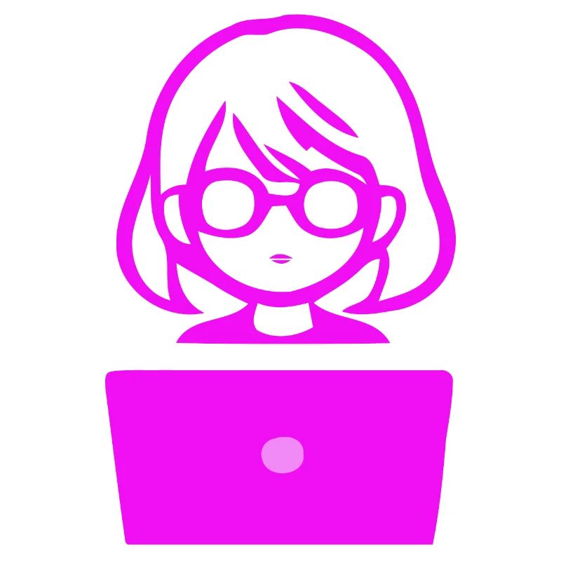 Frau mit Computer Programmierer Coder