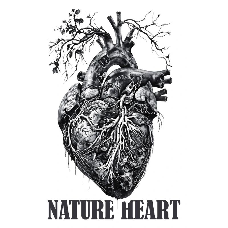 Nature Heart Heart with Root Tree