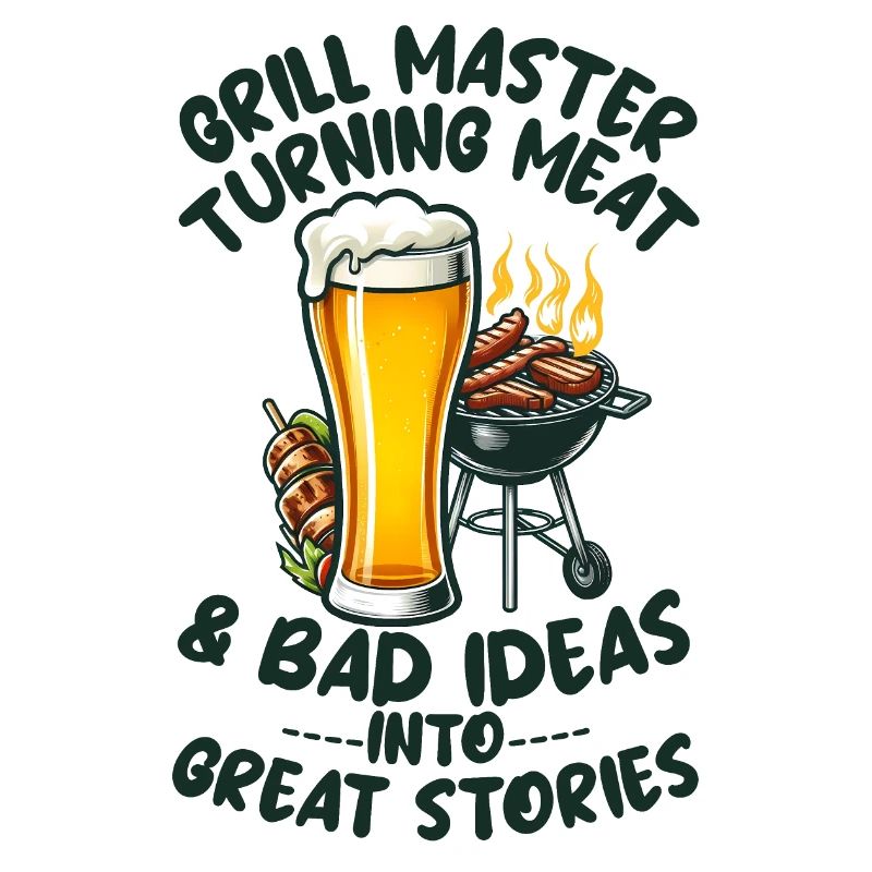 Grill Master, Beer and BBQ Lover