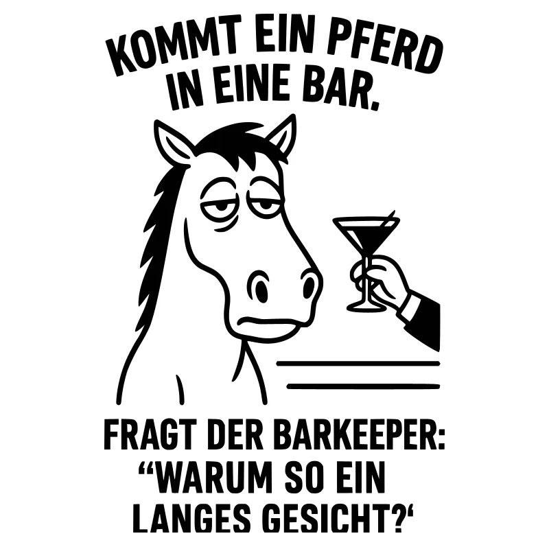 Cheval dans le bar