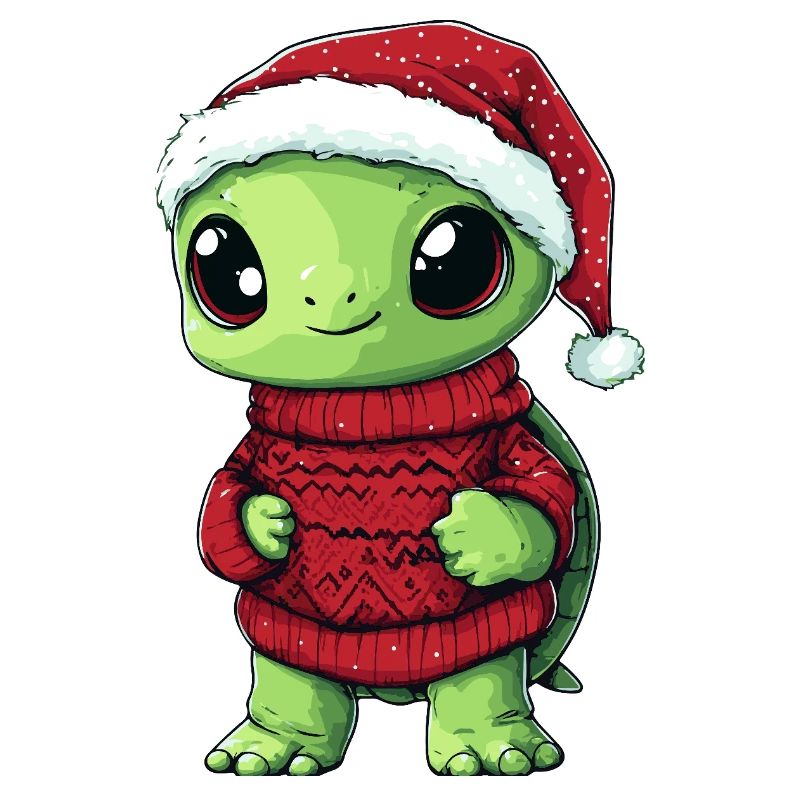 Turtle Christmas Xmas