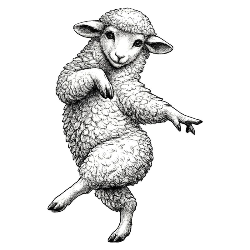 Dancing Lamb Sketch