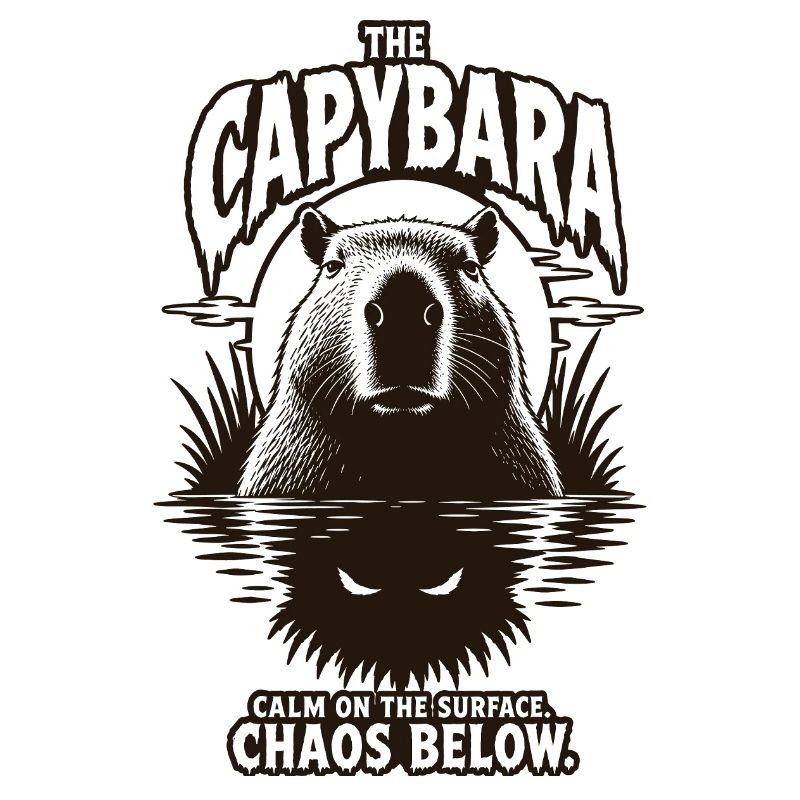 Conception d’horreur chaos de capybara