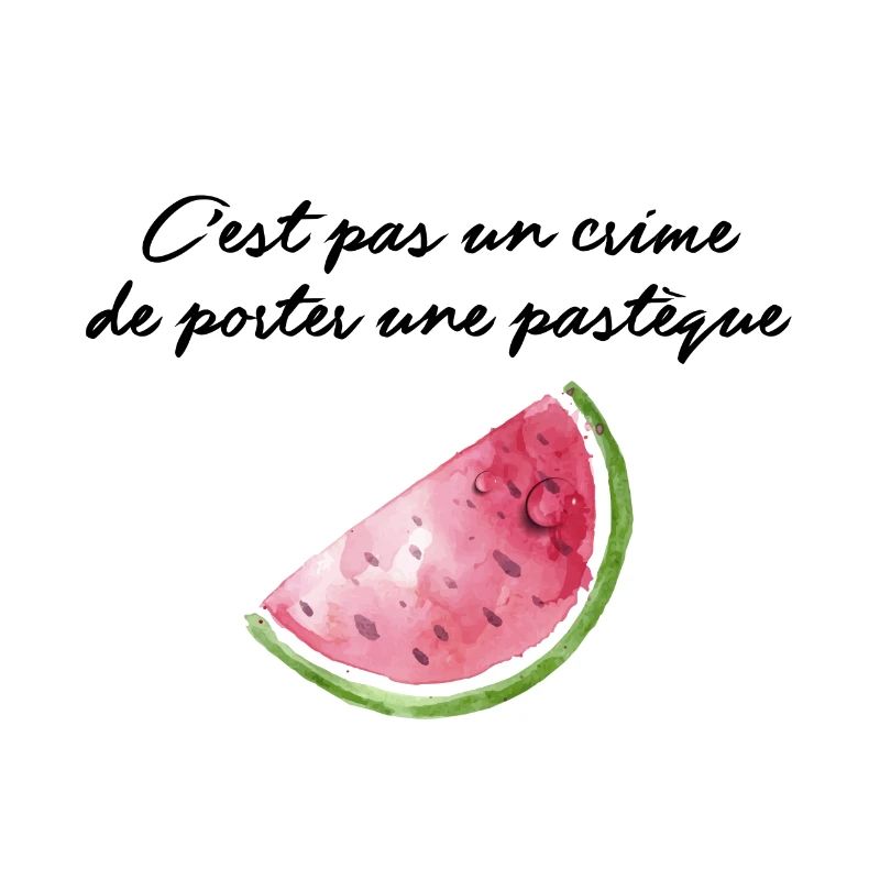 C'est pas un crime de porter une pastèque
