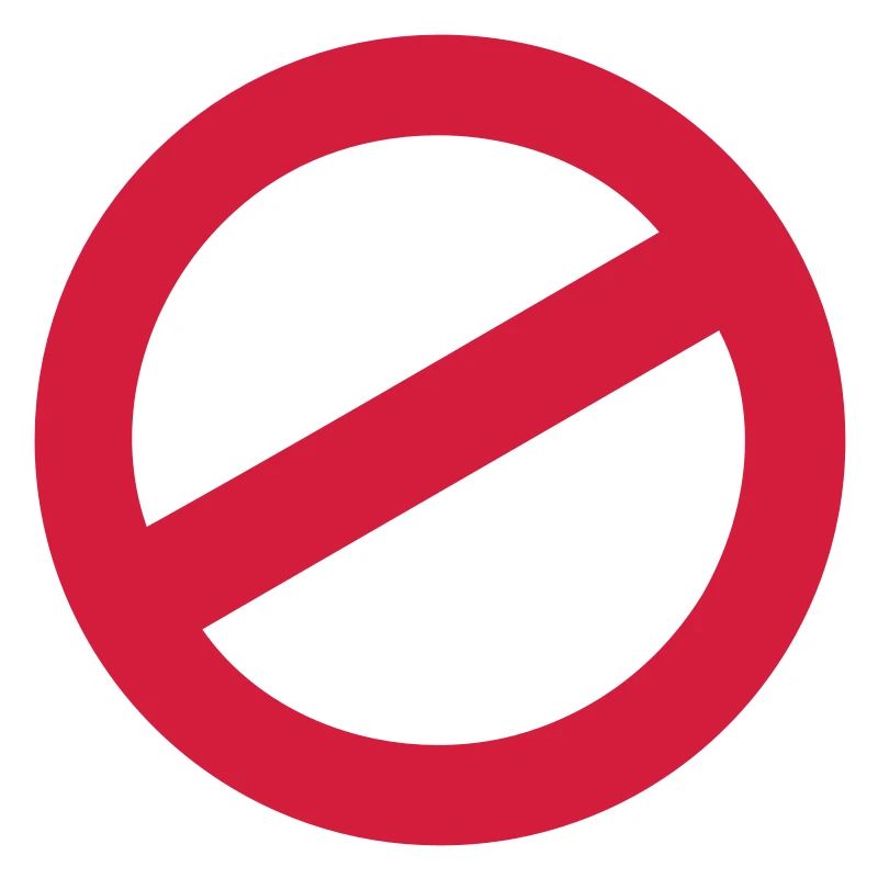 panneau d'interdiction