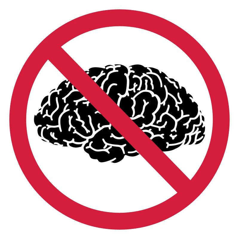 pas de cerveau permis