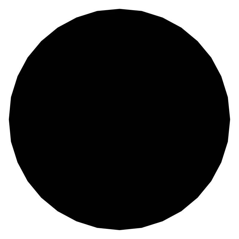 Mathematics-symbol - black circle - hole