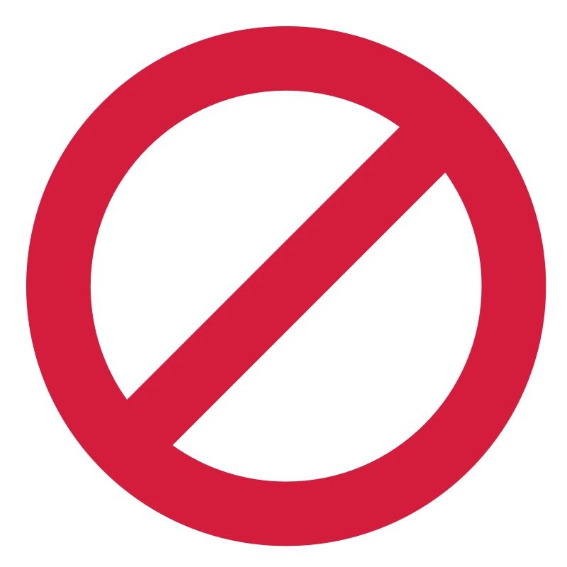 Signe d'interdiction