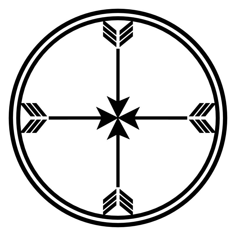 Roue médecine sioux, flèches Esprit , illumination